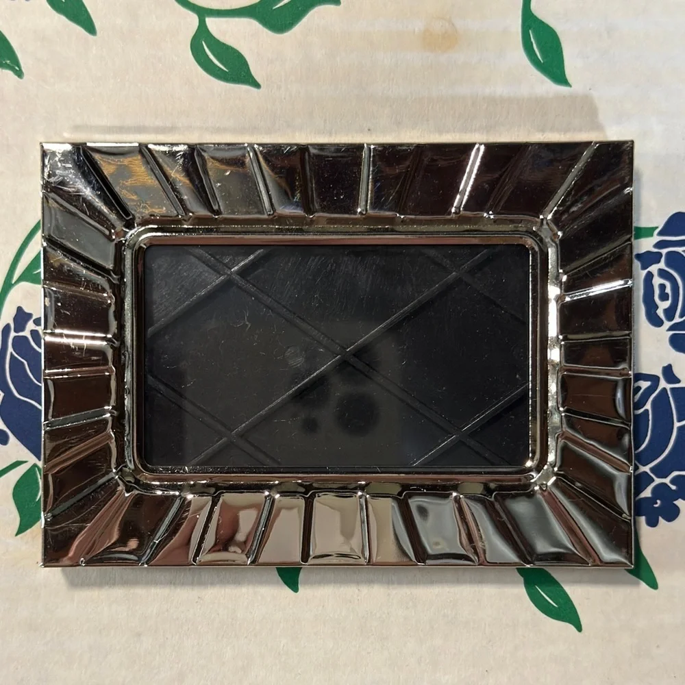 Miniature Silver Ribbed Picture Frame